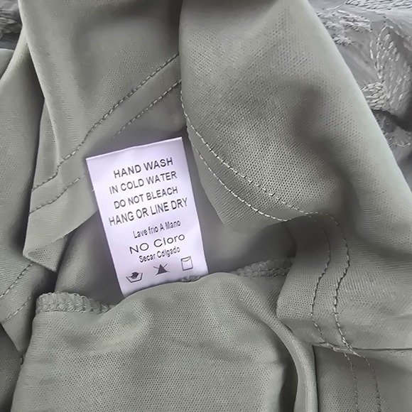 Baltic Born NWOT Corrine Embroidered Midi Dress Short Sleeve Deep Sage‎ Green 1X - Picture 6 of 9